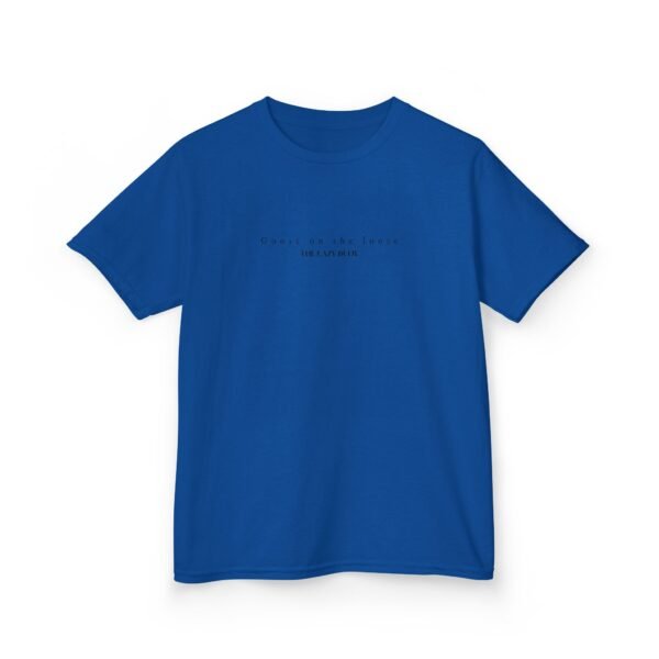 Kids 100% Cotton Tee; Goose on the loose - Image 39