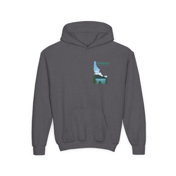 Kid's Hooded Sweatshirt; Okanagan Lake - Image 11