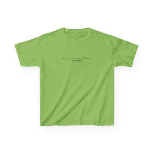 Kids 100% Cotton Tee; Goose on the loose - Image 25