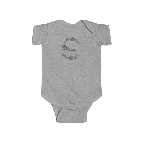 Infant 100% Cotton Bodysuit; Shuswap Floral Geese - Image 3