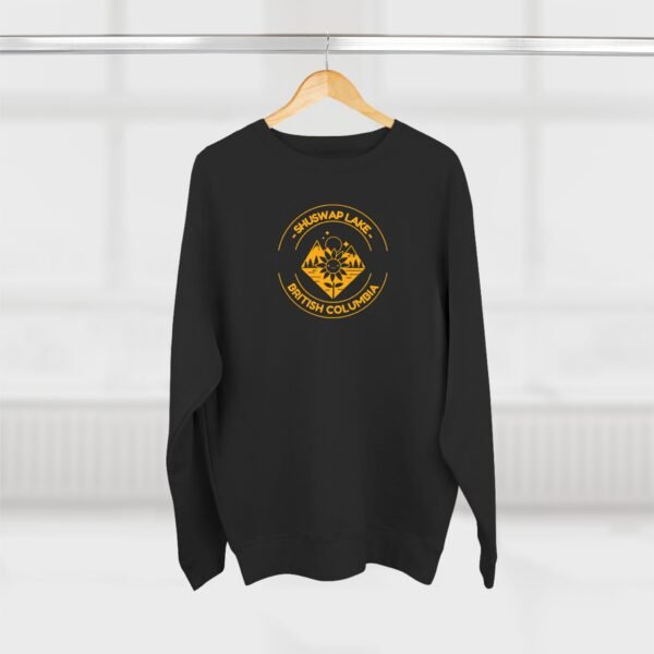 Unisex Crewneck Sweatshirt; Shuswap Lake Sunflower - Image 12