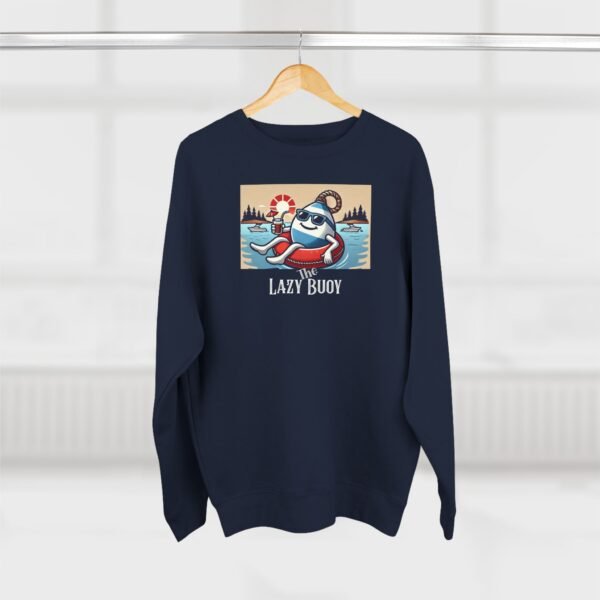 Unisex Crewneck Sweatshirt; Lazy Buoy Logo - Image 20