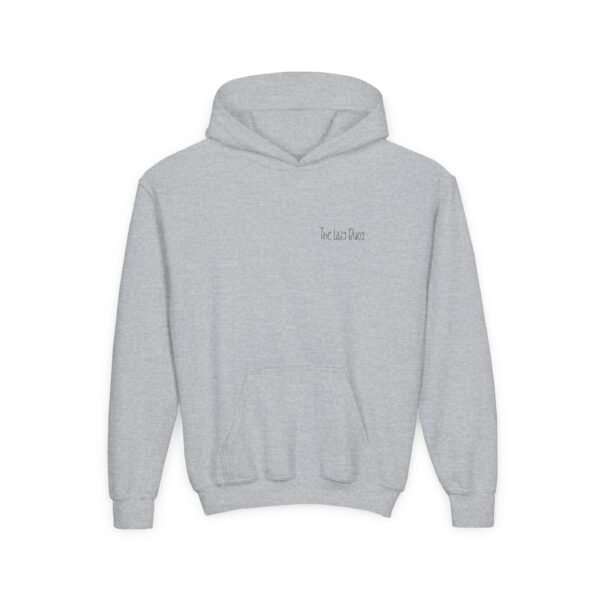 Kid's Hooded Sweatshirt; The Lazy Buoy Lemon Bike - Image 3