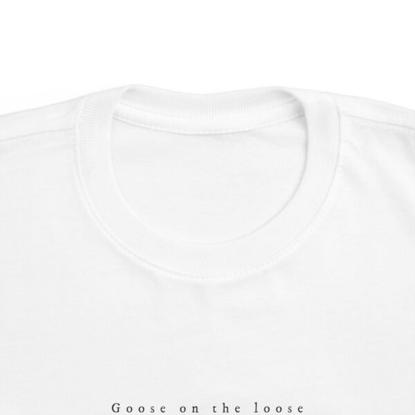 Toddler's 100% Cotton Tee; Goose on the loose - Image 3