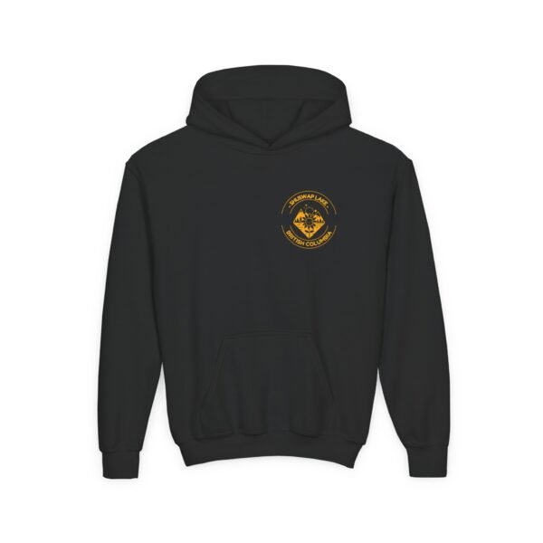 Kid's Hooded Sweatshirt; Shuswap Sunflower - Image 3