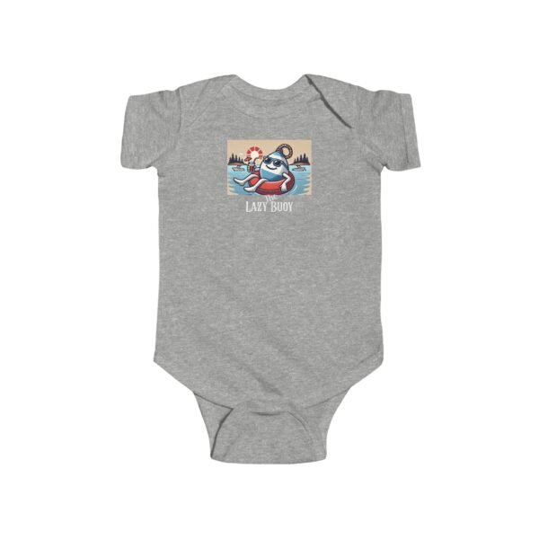 Infant 100% Cotton Bodysuit; Lazy Buoy Logo - Image 3