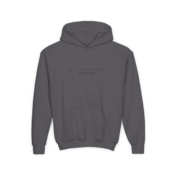 Kid's Hooded Sweatshirt; Goose on the loose - Image 9