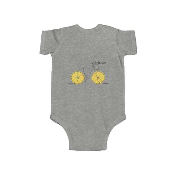Infant 100% Cotton Bodysuit; The Lazy Buoy Lemon Bike - Image 5