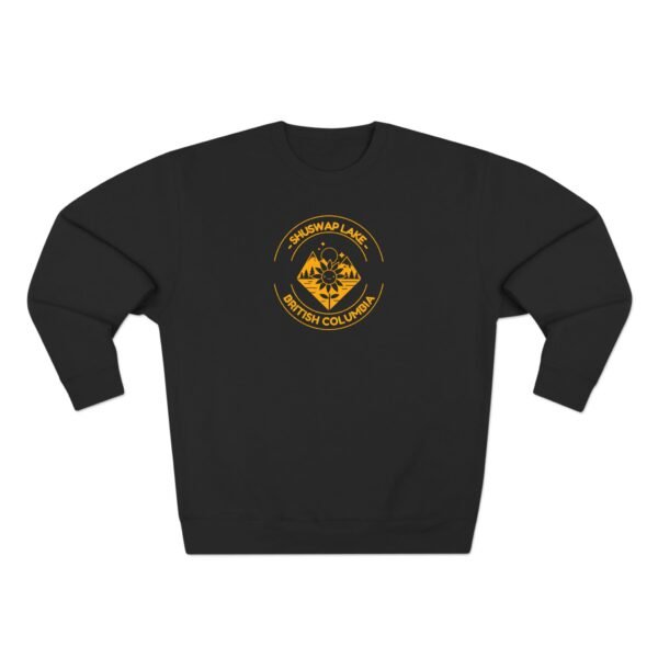 Unisex Crewneck Sweatshirt; Shuswap Lake Sunflower - Image 9