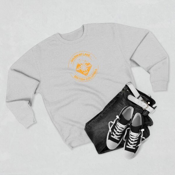 Unisex Crewneck Sweatshirt; Shuswap Lake Sunflower - Image 3