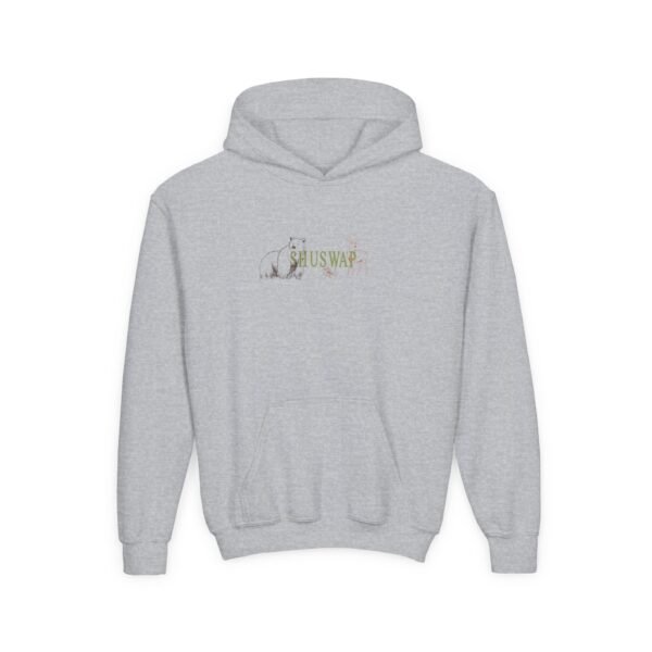 Kid's Hooded Sweatshirt; Shuswap Wildlife - Image 3