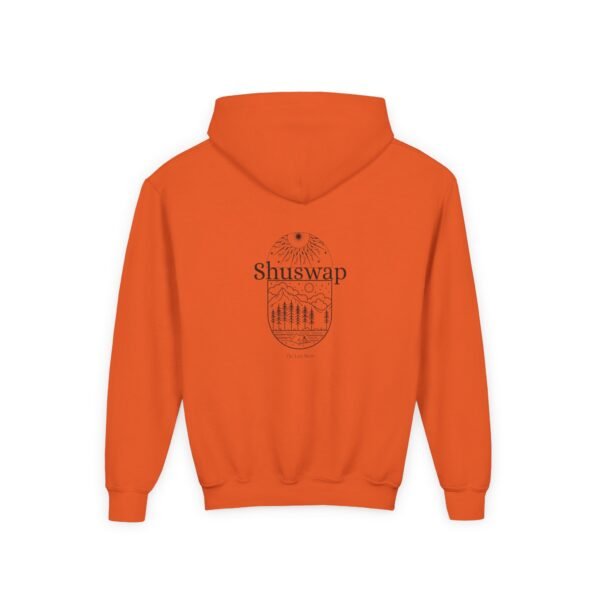 Kid's Hooded Sweatshirt; Shuswap Design - Image 6