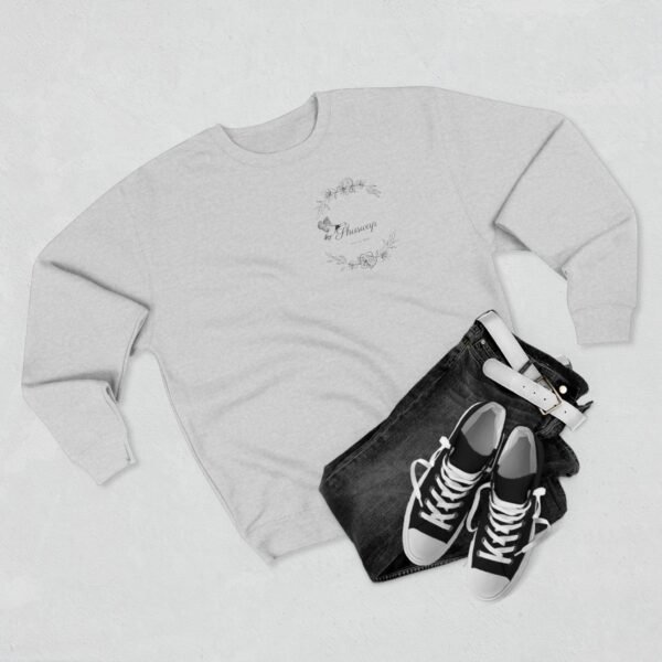 Unisex Crewneck Sweatshirt; Shuswap Floral Geese - Image 3
