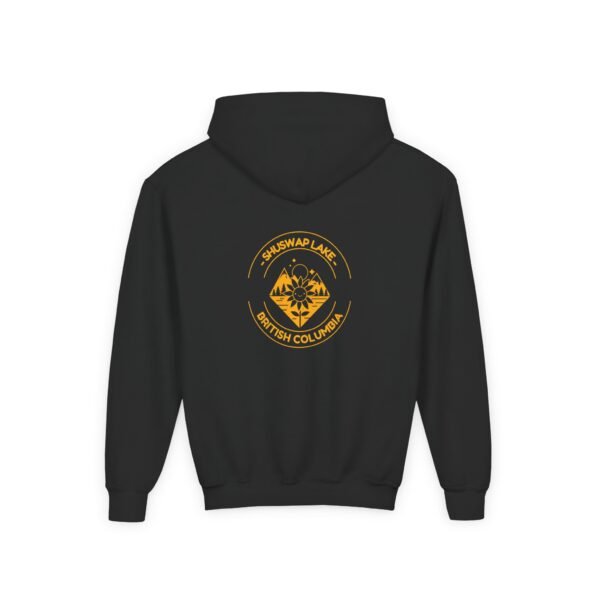 Kid's Hooded Sweatshirt; Shuswap Sunflower - Image 4