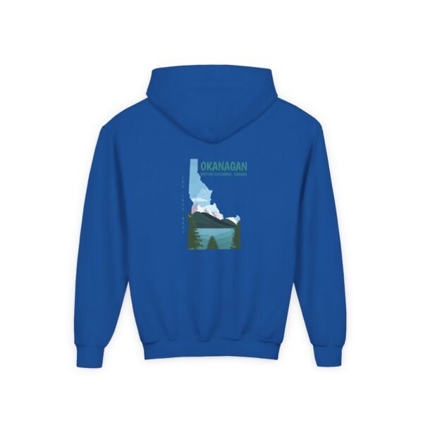 Kid's Hooded Sweatshirt; Okanagan Lake - Image 14