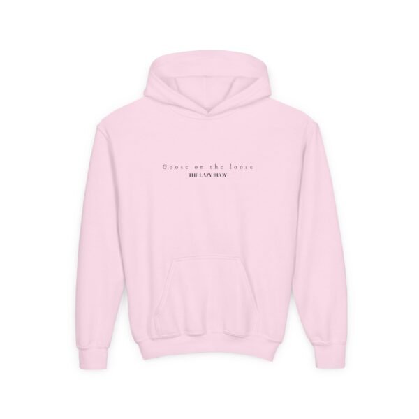Kid's Hooded Sweatshirt; Goose on the loose - Image 13