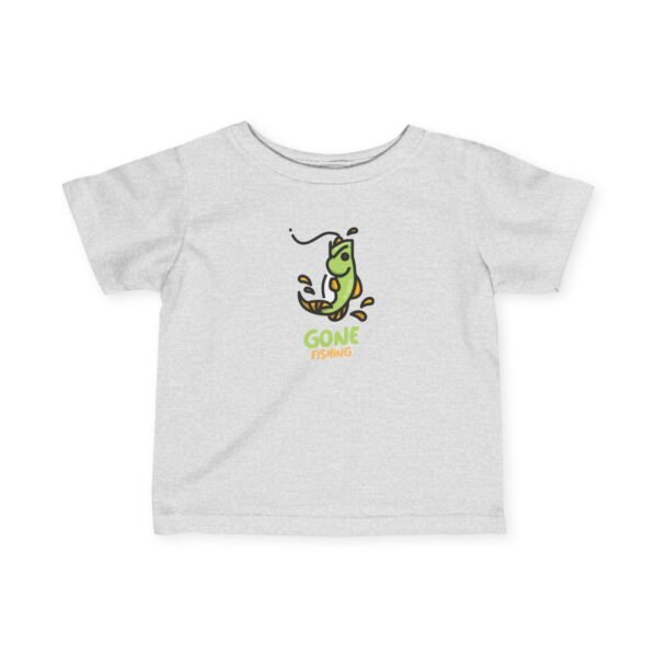 Infant 100% Cotton Tee; Gone Fishing - Image 4