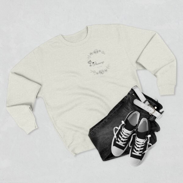 Unisex Crewneck Sweatshirt; Shuswap Floral Geese - Image 7
