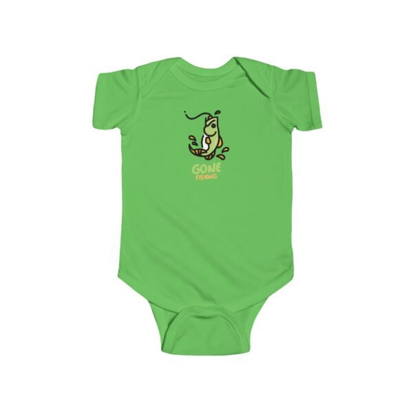 Infant 100% Cotton Bodysuit; Gone Fishing - Image 10