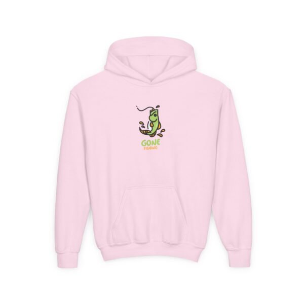 Kid's Hooded Sweatshirt; Gone Fishing - Image 17