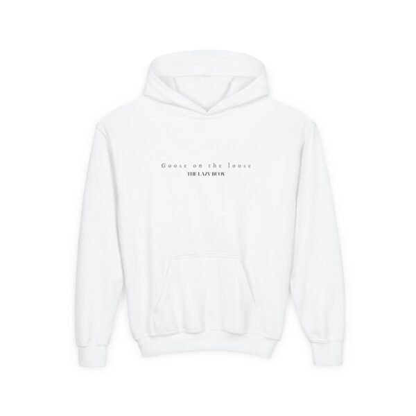 Kid's Hooded Sweatshirt; Goose on the loose