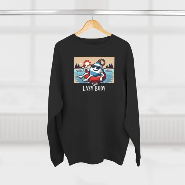 Unisex Crewneck Sweatshirt; Lazy Buoy Logo - Image 12