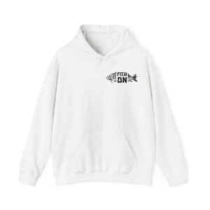 Hooded Sweatshirt: Fish On Black
